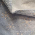 Snowflake Pattern Glue Printed Warm Flannel Fabric